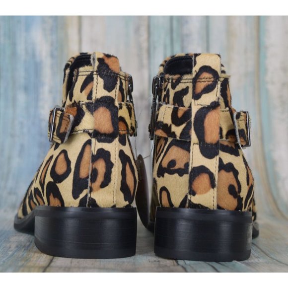 Blondo Tami Waterproof Leopard Print Ankle Boots Size 5.5 (M) Calf Hair Booties - Picture 8 of 13